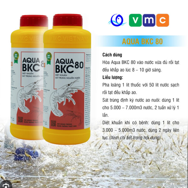 AQUA BKC 80 - Diệt nấm, sát trùng ao nuôi