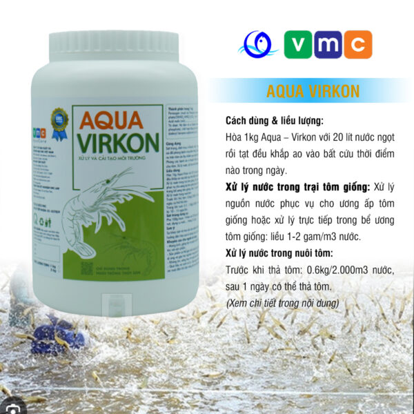 AQUA VIRKON - Diệt khuẩn, xử lý môi trường nuôi thủy sản