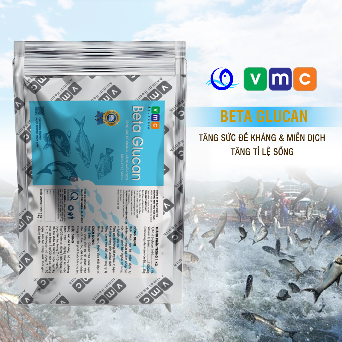 Beta glucan - Bổ sung vitamin E cho cá