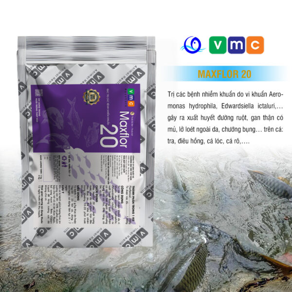 MAXFLOR 20 - Kháng sinh thủy sản